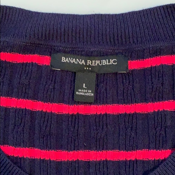 Banana Republic Cotton lightweight Sweater Sz L - Picture 3 of 3